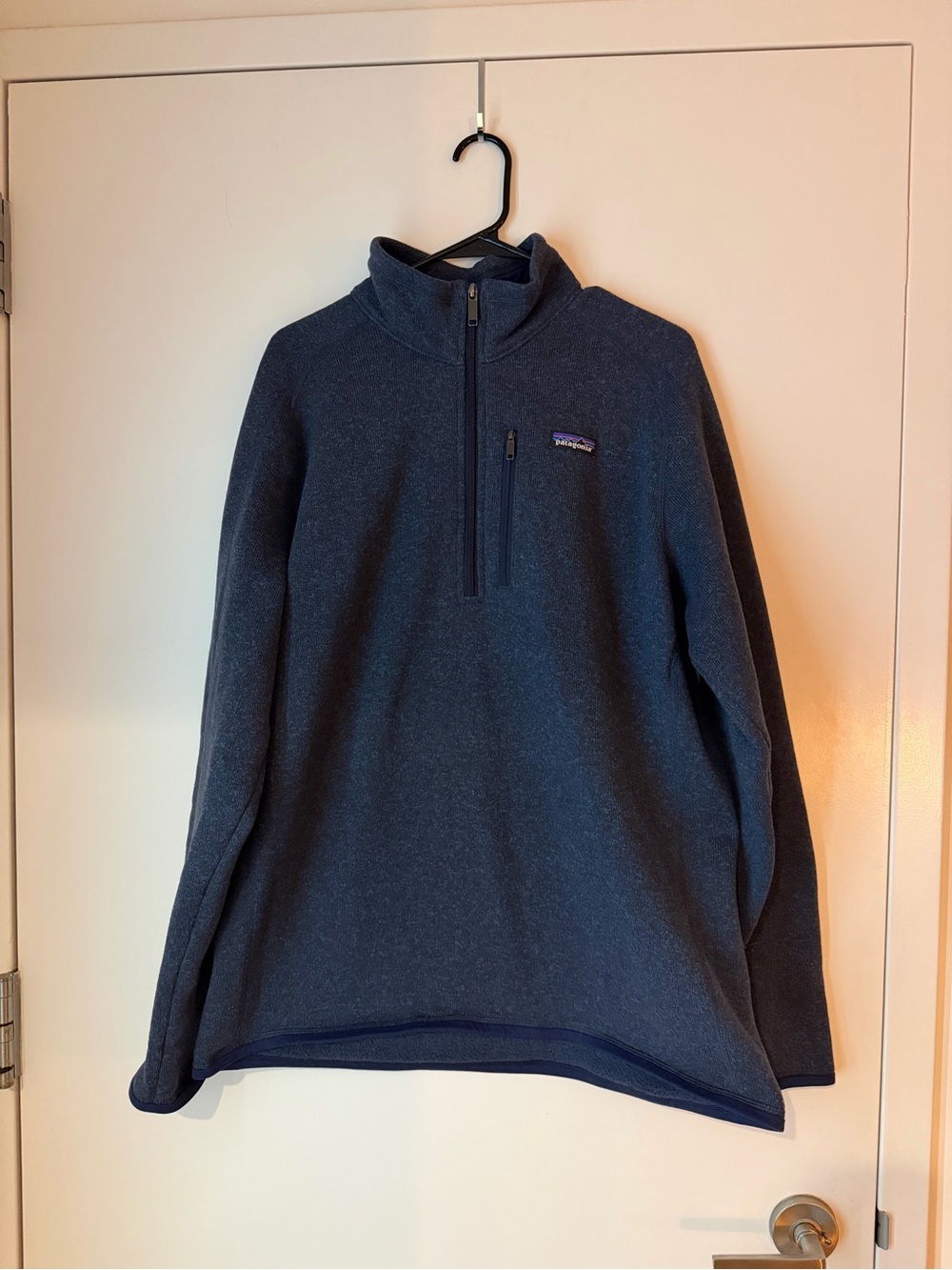 Patagonia Men's Navy Better Swearer Quarter-Zip Fleece Pullover